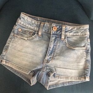AEO denim shorts